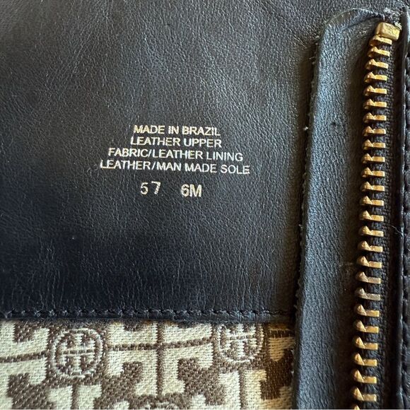 Tory Burch Blaire Tall Riding Boots Women’s Size 6 Black Leather Gold Hardware - Picture 16 of 16